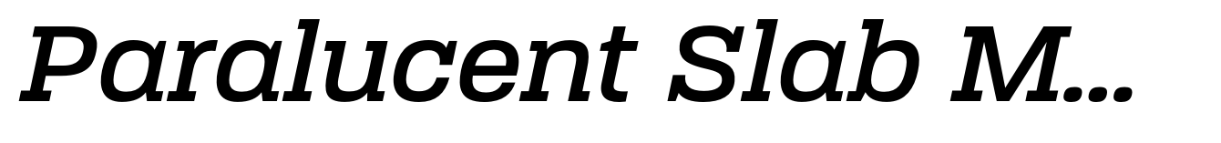 Paralucent Slab Medium Italic